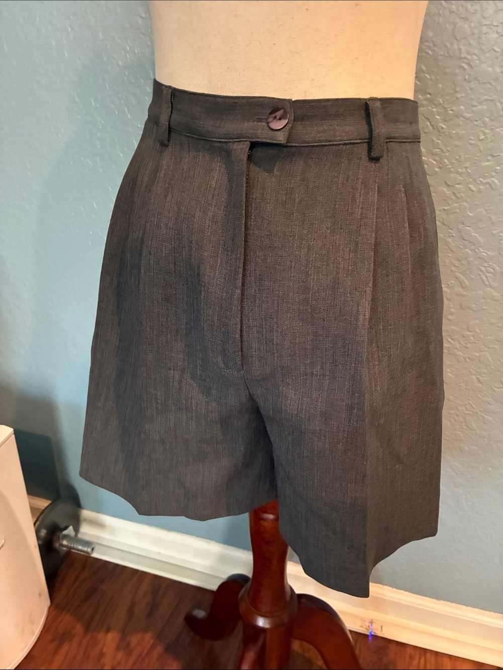 Classic  Women Gray Tailored Shorts